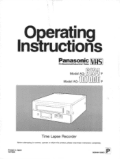 Panasonic AG6124P AG6124 User Guide