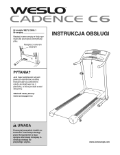 Weslo Cadence C6 Treadmill Polish Manual