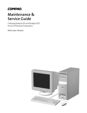 Compaq 215999-002 Compaq Deskpro EX and Deskpro EXS Series of Personal Computers Maintenance & Service Guide