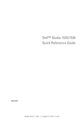 Dell Studio 1536 Quick Reference
      Guide