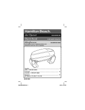 Hamilton Beach 76801 User Guide