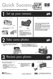 HP C8452A HP Photosmart 315 digital camera - (English) Quick Success Poster