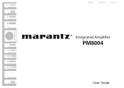 Marantz PM8004 PM8004 User Manual - French
