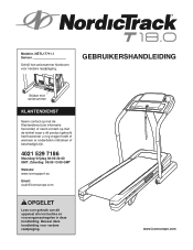 NordicTrack T18.0 Treadmill Dutch Manual
