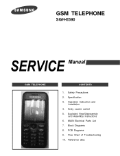 Samsung SGH E590 Service Manual