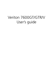 Acer Veriton 7600GT Veriton 7600GT User's Guide