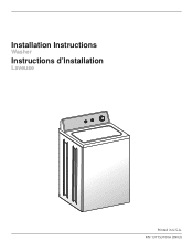 Frigidaire FTW3011KW Installation Instructions (All Languages)