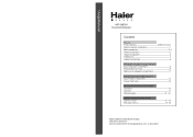 Haier HTE18WAABB User Manual