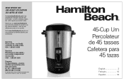 Hamilton Beach 40521 Use and Care Manual