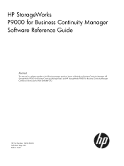HP XP P9500 HP StorageWorks P9000 for Business Continuity Manager Software Reference Guide (T5253-96053, May 2011)