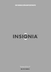 Insignia NS-37L760A12 Important Information (Spanish)
