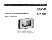 Sanyo NVM-4030 Owners Manual