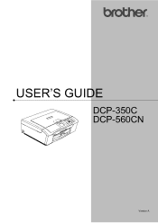 Brother International DCP 350C Users Manual - English