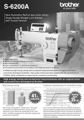 Brother International S-6200A Product Information - English
