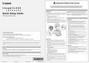 Canon imageCLASS LBP6200d Setup Guide