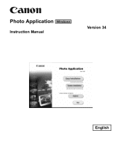 Canon VIXIA HF R10 Black Photo Application (Windows) Version34 Instruction Manual