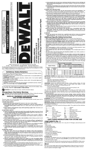 Dewalt DWD450 Instruction Manual