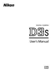 Nikon 25466 D3S User's Manual