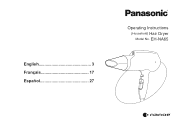Panasonic EH-NA65-K EH-NA65-K Owner's Manual (English)