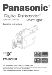 Panasonic PVDV900D PVDV900D User Guide