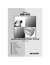 Sharp AM 900 AM-900 Online Guide
