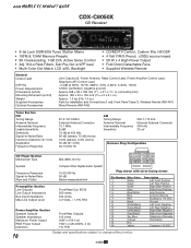 Sony CDX-C8050X Product Guide / Specifications
