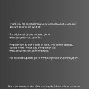 Sony Ericsson Z555i User Guide