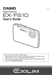 Casio EX-FS10RD Owners Manual