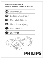 Philips SHB6101 User manual