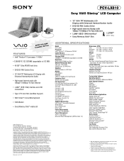 Sony PCV-LX810 Marketing Specifications
