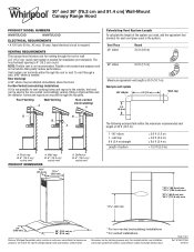 Whirlpool WVW75UC6D Dimension Guide