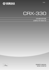 Yamaha CRX-330BL Owners Manual