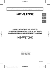Alpine INE-W970HD Installation Manual