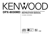 Kenwood DPX-8030MD User Manual