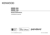 Kenwood KMM-104 Instruction Manual