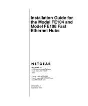 Netgear FE104 Installation Guide