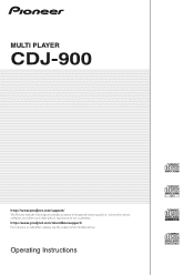 Pioneer CDJ-900 Owner's Manual