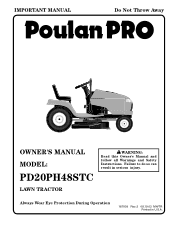 Poulan PD20PH48STC User Manual