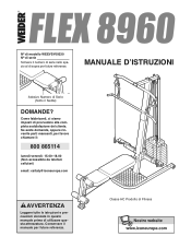 Weider Flex 8960 Italian Manual