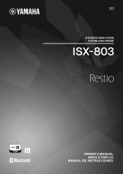Yamaha ISX-803 ISX-803 Owners Manual