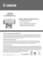 Canon i250 i250_spec.pdf