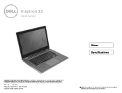 Dell Inspiron 13 7000 2-in-1 series Special Edition Inspiron 13 7353 Specifications
