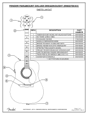 Fender PM-1 Deluxe Dreadnought Natural Fender PM-1 Deluxe Dreadnought Service Manual