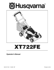 Husqvarna XT722FE Owners Manual