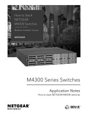 Netgear XSM4348CS How to Stack NETGEAR M4300 Switches