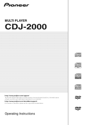 Pioneer CDJ-2000 Owner's Manual