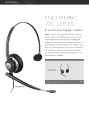 Plantronics EncorePro 710/720 EncorePro 700 Series Product sheet