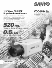 Sanyo VCC-6584E Brochure