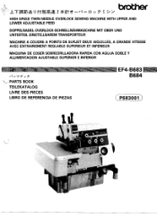Brother International EF4-B683 Parts Manual - English