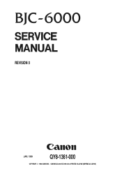 Canon BJC 6000 Service Manual